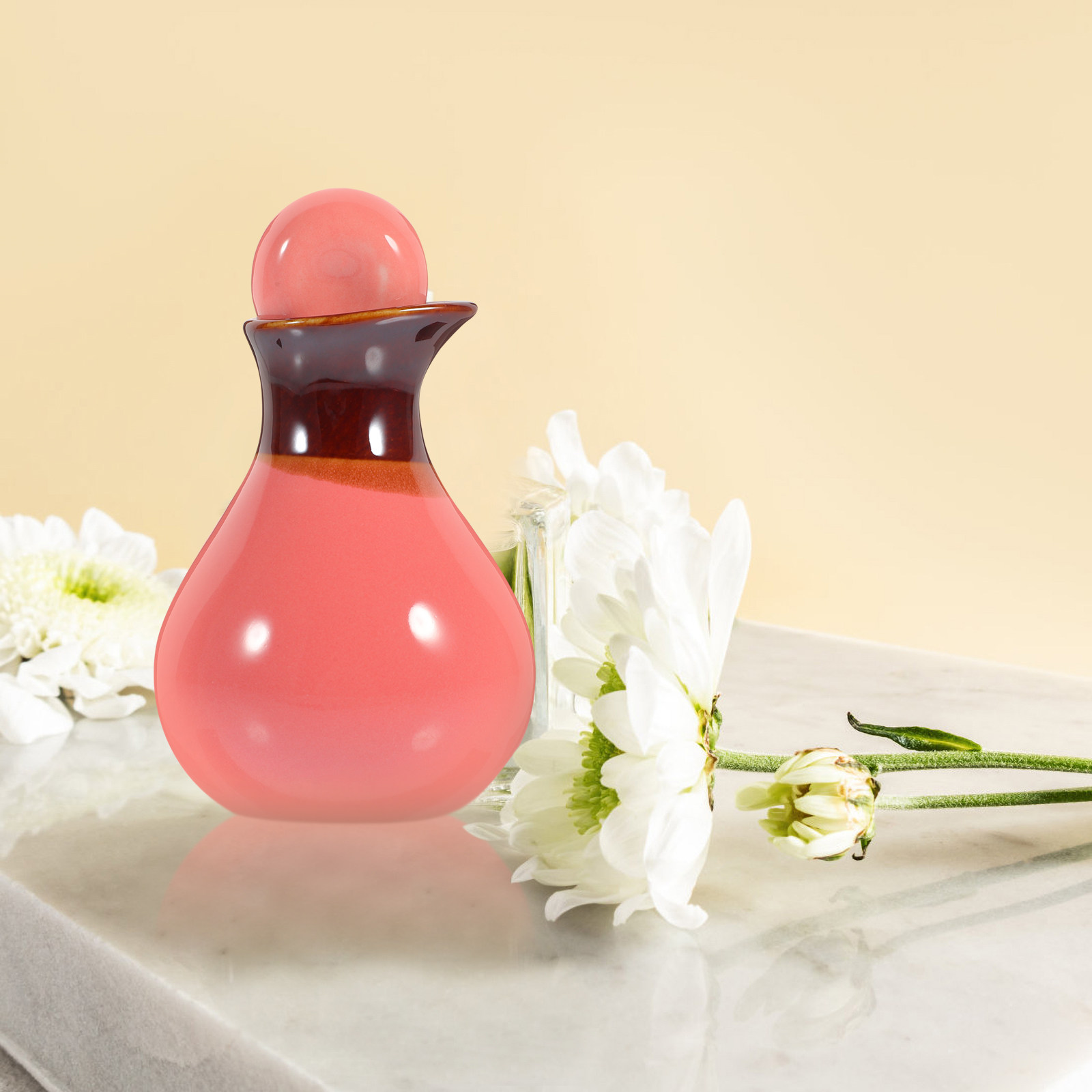Perfume Refill Bottle - 1Set Ceramic Essential Oil Bottle Refillable