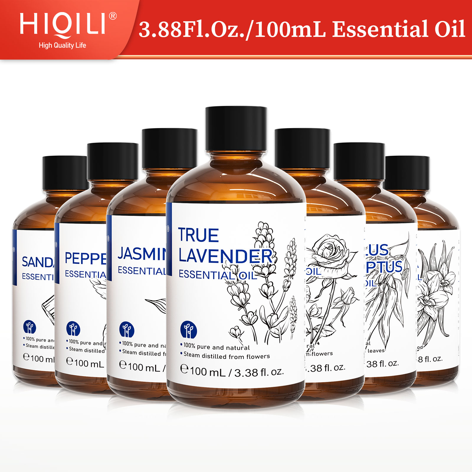 Perfume Fragrance Oils For Candles - HIQILI 100% Natural,100mL Essential Oil Used