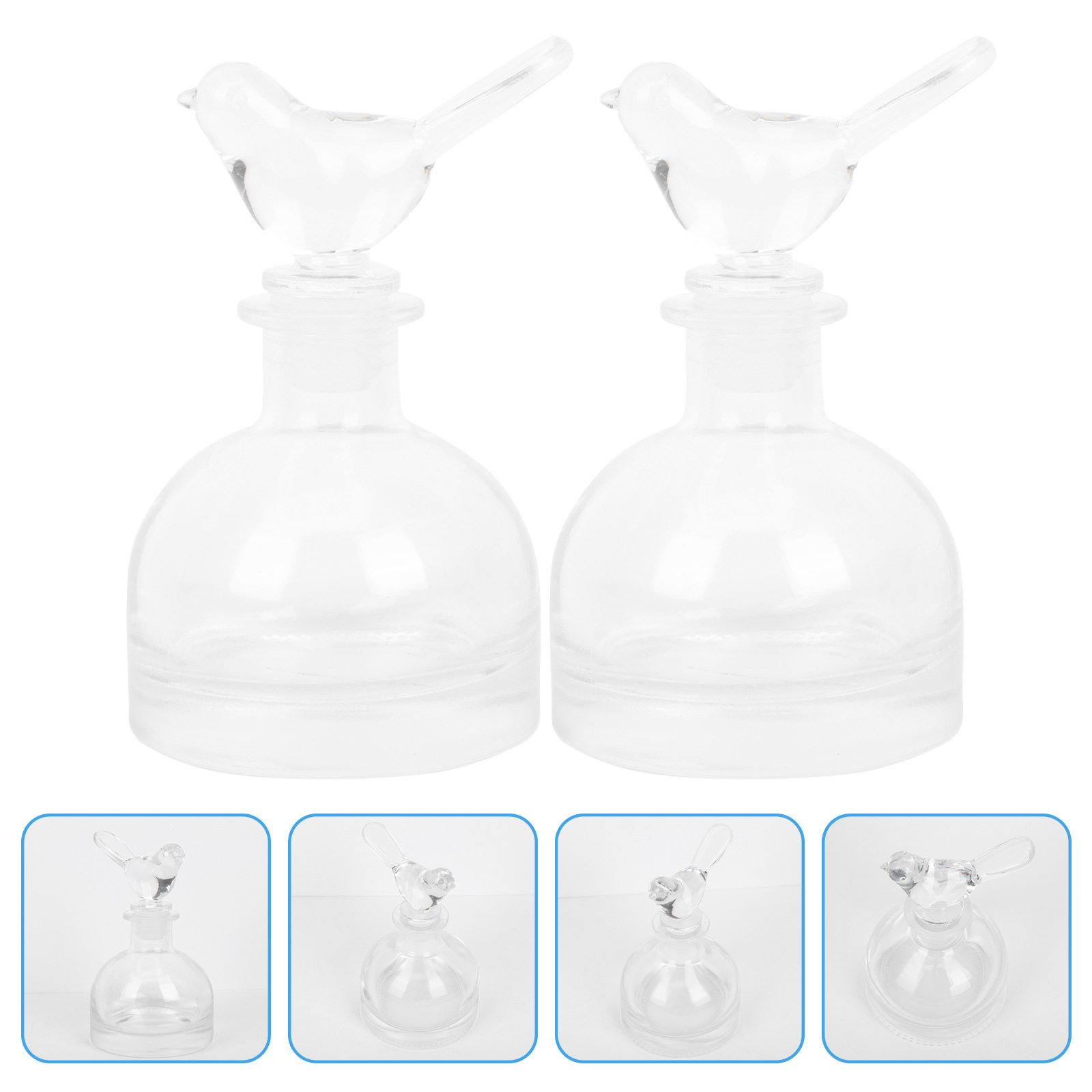 2Pcs Glass Perfume Bottles Pre - огляд і ціна Perfume Home Fragrance