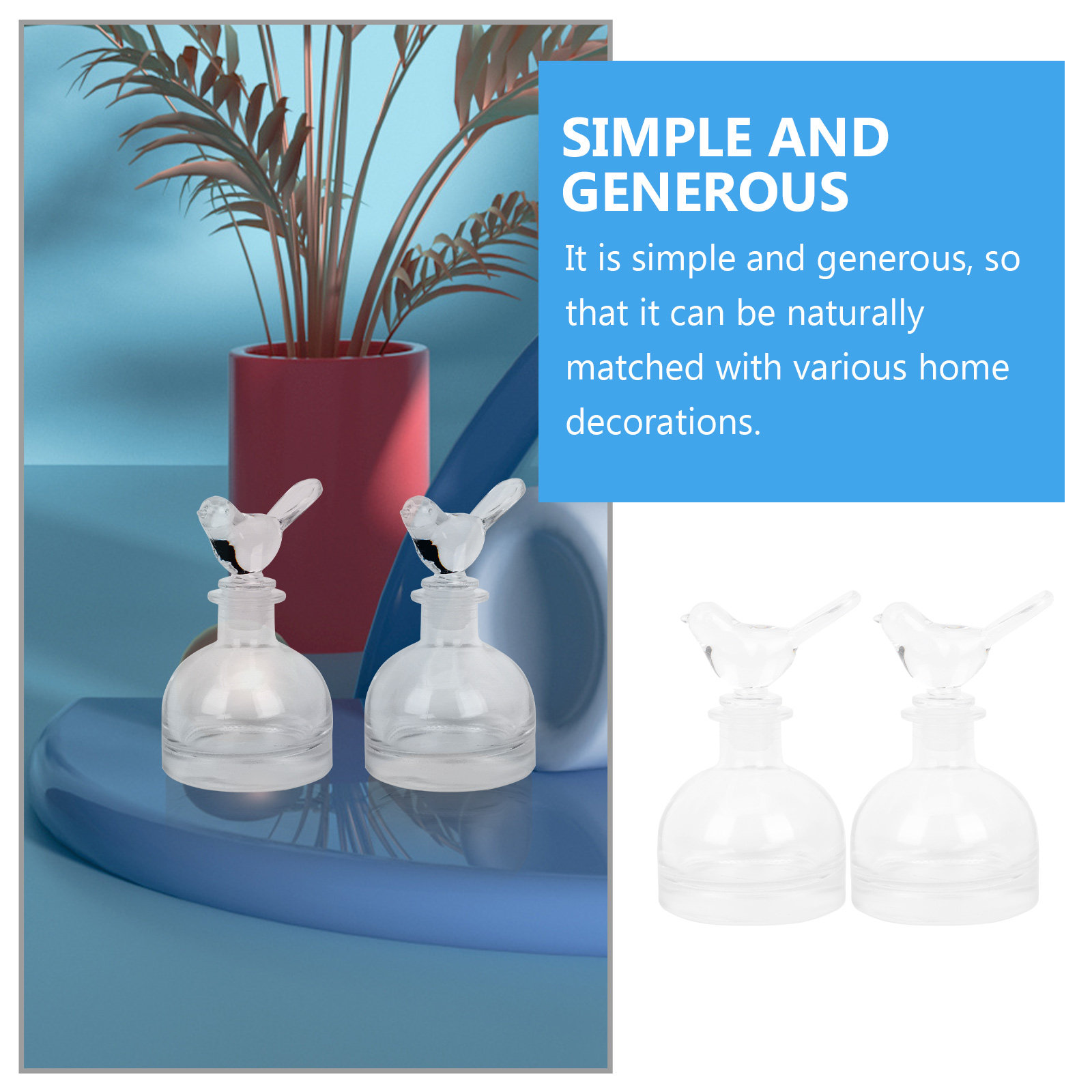 2Pcs Glass Perfume Bottles Pre - огляд і ціна Perfume Home Fragrance