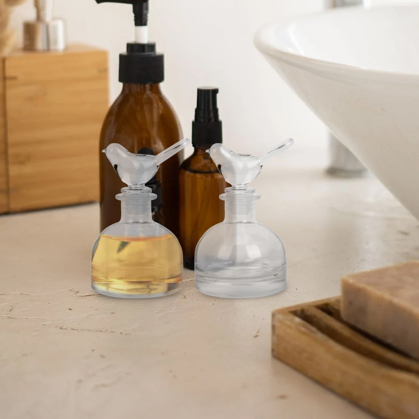 2Pcs Glass Perfume Bottles Pre - огляд і ціна Perfume Home Fragrance
