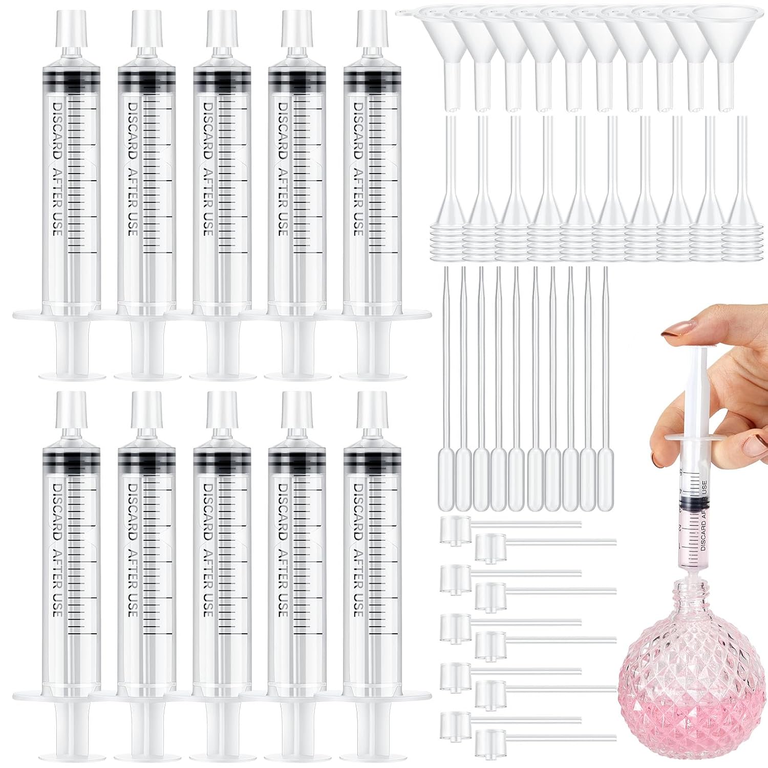 25/50PCS  perfume refill pump  - огляд і ціна Perfume Fragrance Liquid