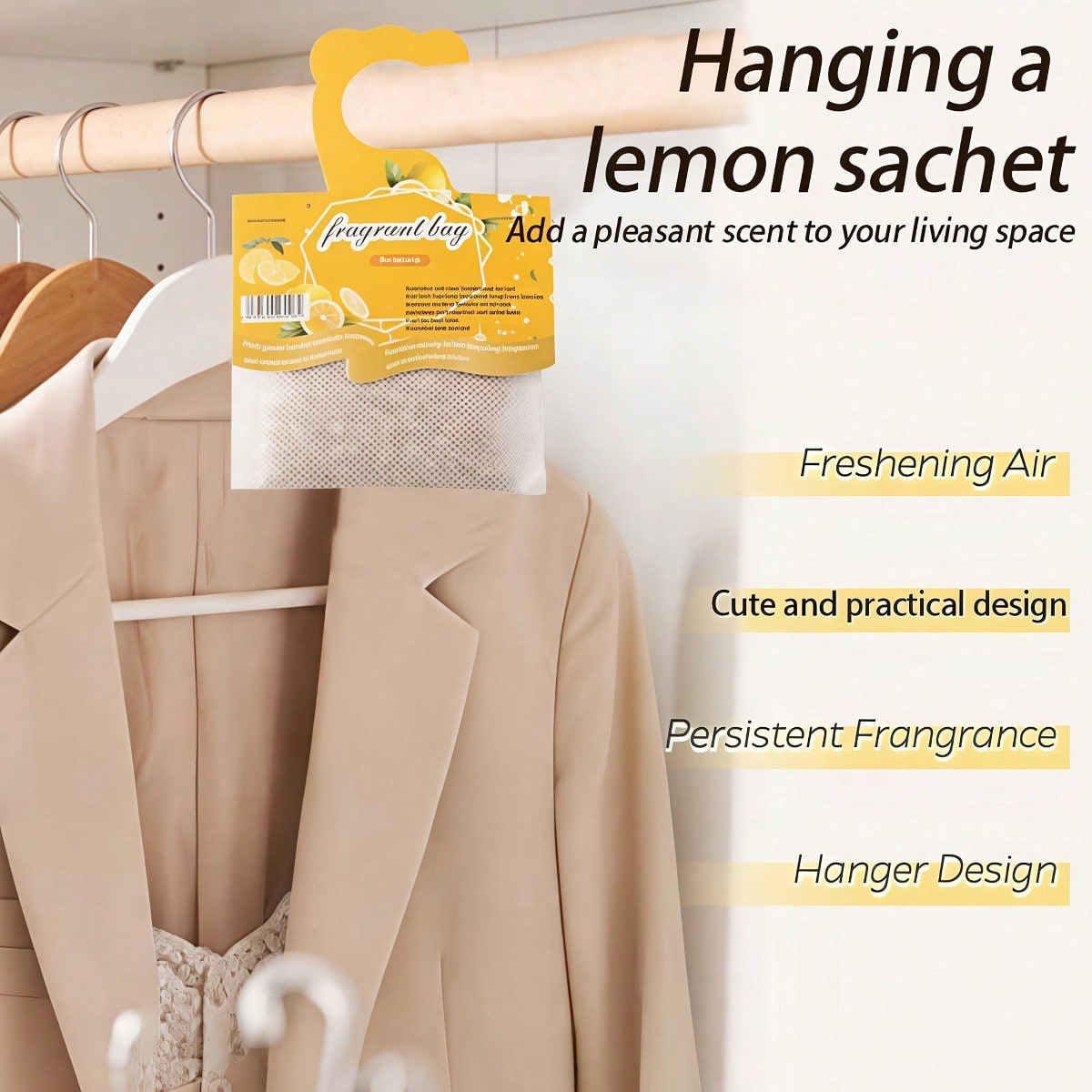 Hanging Lemon Scented Sachets, - огляд і ціна Perfume Home Fragrance