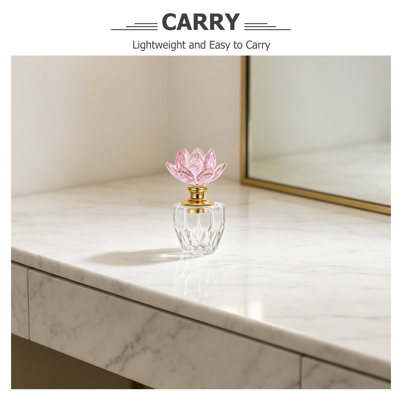 Crystal Perfume Bottle Pink 3M - огляд і ціна Perfume Refill Bottle