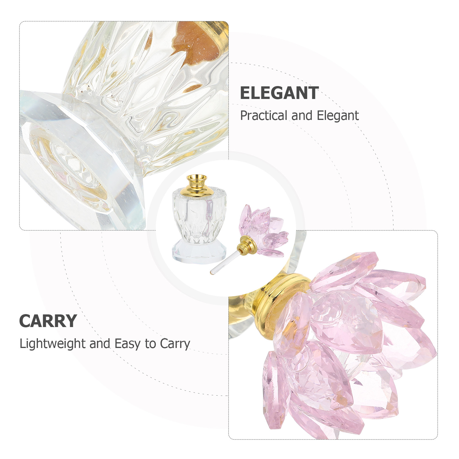 Crystal Perfume Bottle Pink 3M - огляд і ціна Perfume Refill Bottle