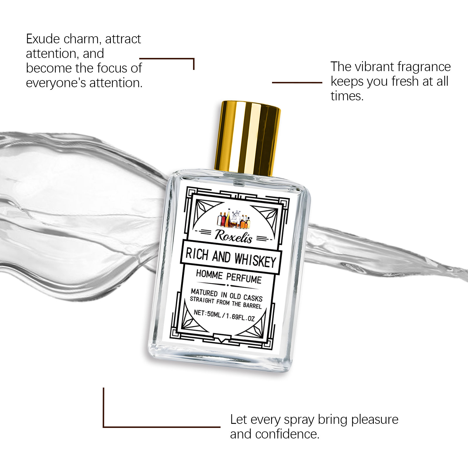 Roxelis 50ml Charm Whisky Men' - огляд і ціна Vanilla Perfume Oil