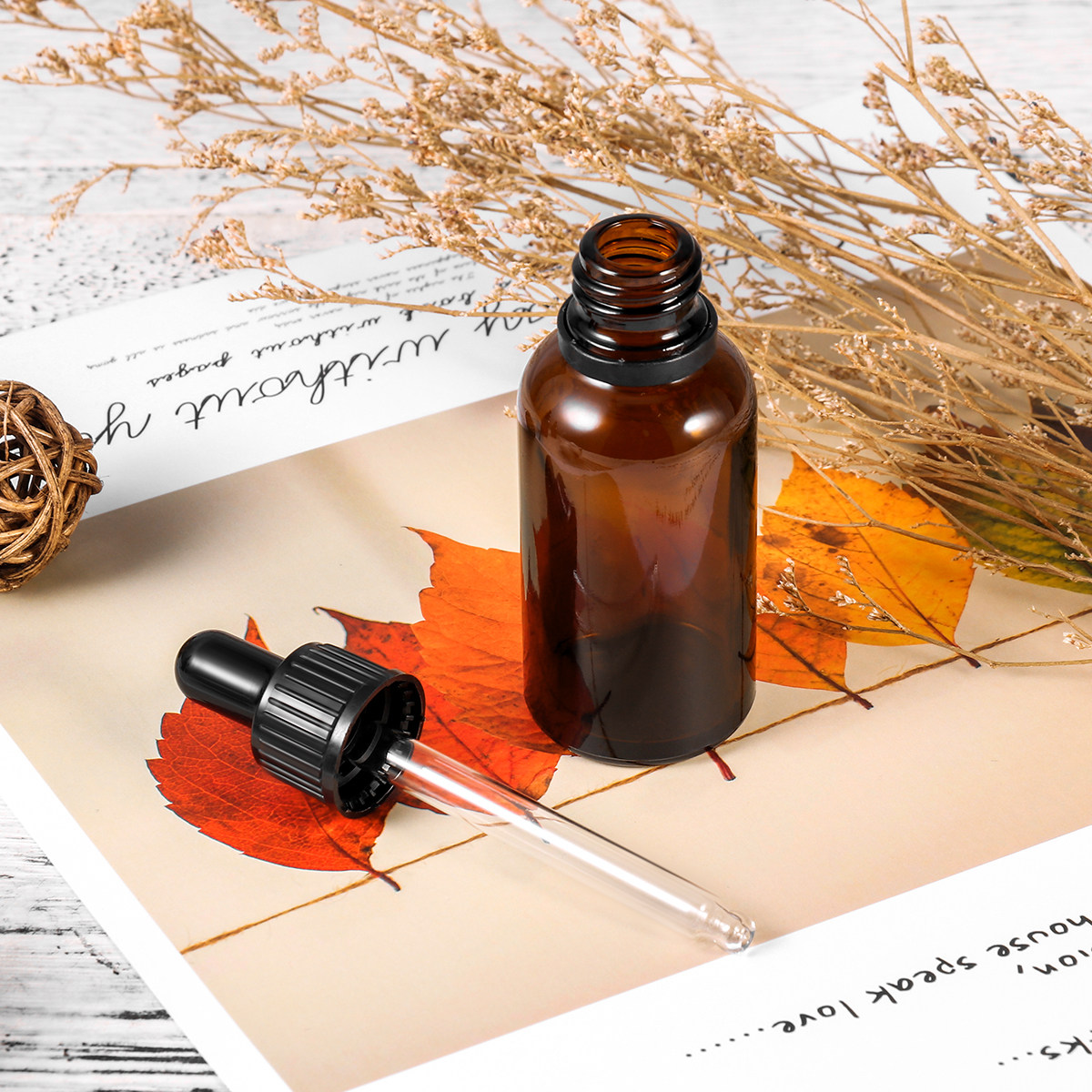 12Pcs Amber Glass Refillable E - огляд і ціна Perfume Refill Bottle